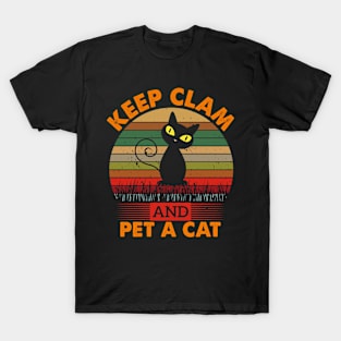 Keep Calm And Pet A Cat T-Shirt